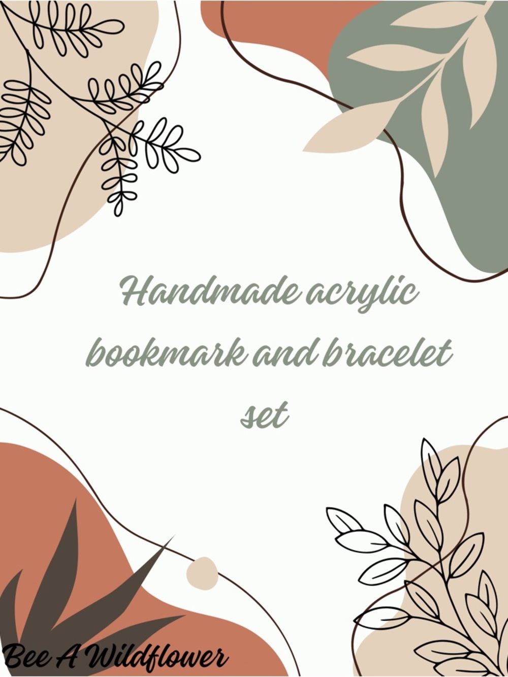 Bookmark and Bracelet set